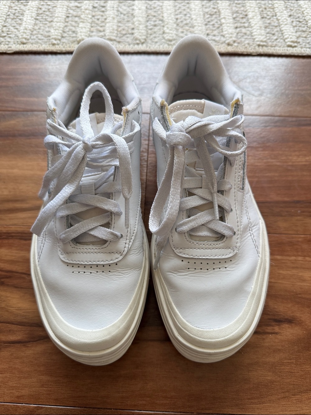 Reebok Leather Platform Sneakers